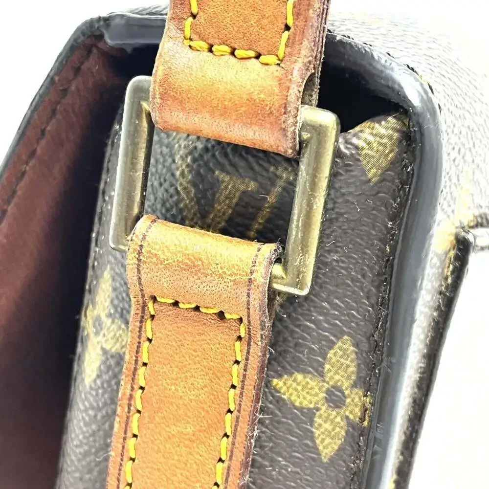 LOUIS VUITTON Brown Monogram Canvas Shoulder Bag